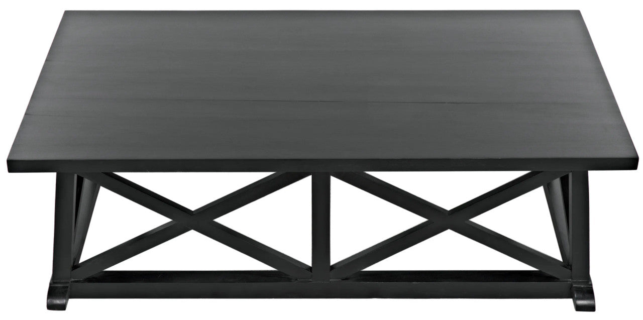 Noir Sutton Coffee Table,Hand Rubbed Black in Hand Rubbed Black GTAB121HB