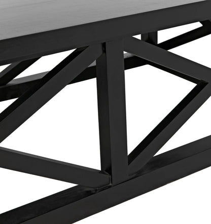 Noir Sutton Coffee Table,Hand Rubbed Black in Hand Rubbed Black GTAB121HB