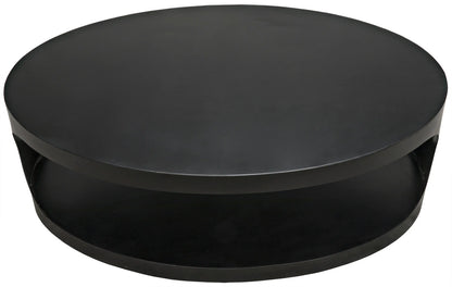 Noir Eclipse Oval Coffee Table in Matte Black GTAB132MTB