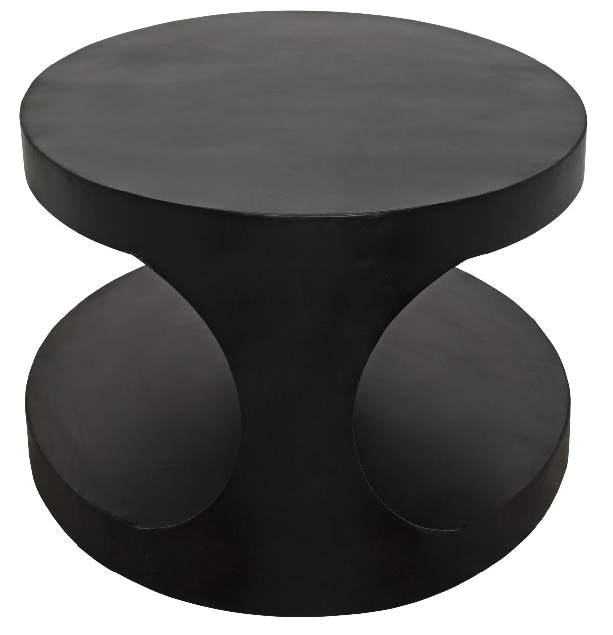 Noir Eclipse Oval Coffee Table in Matte Black GTAB132MTB