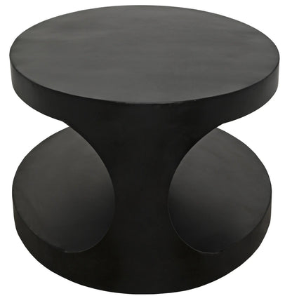 Noir Eclipse Oval Coffee Table in Matte Black GTAB132MTB