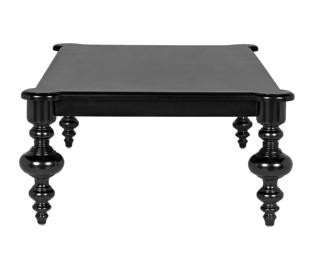 Noir Graff Coffee Table in Hand Rubbed Black GTAB138HB