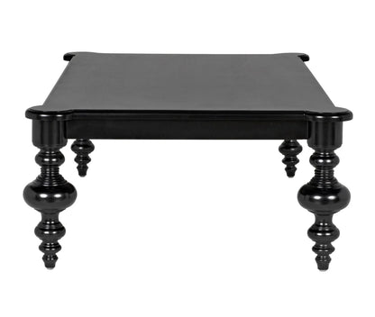 Noir Graff Coffee Table in Hand Rubbed Black GTAB138HB