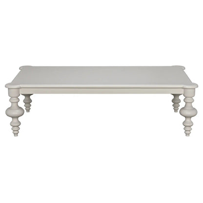 Noir Graff Coffee Table in Solid White GTAB138SW