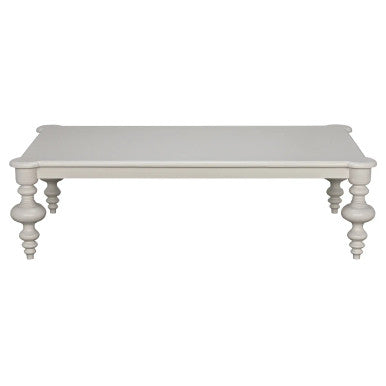 Noir Graff Coffee Table in Solid White GTAB138SW