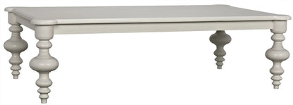 Noir Graff Coffee Table in Solid White GTAB138SW