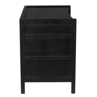 Noir Hampton Side Table in Hand Rubbed Black GTAB245HB