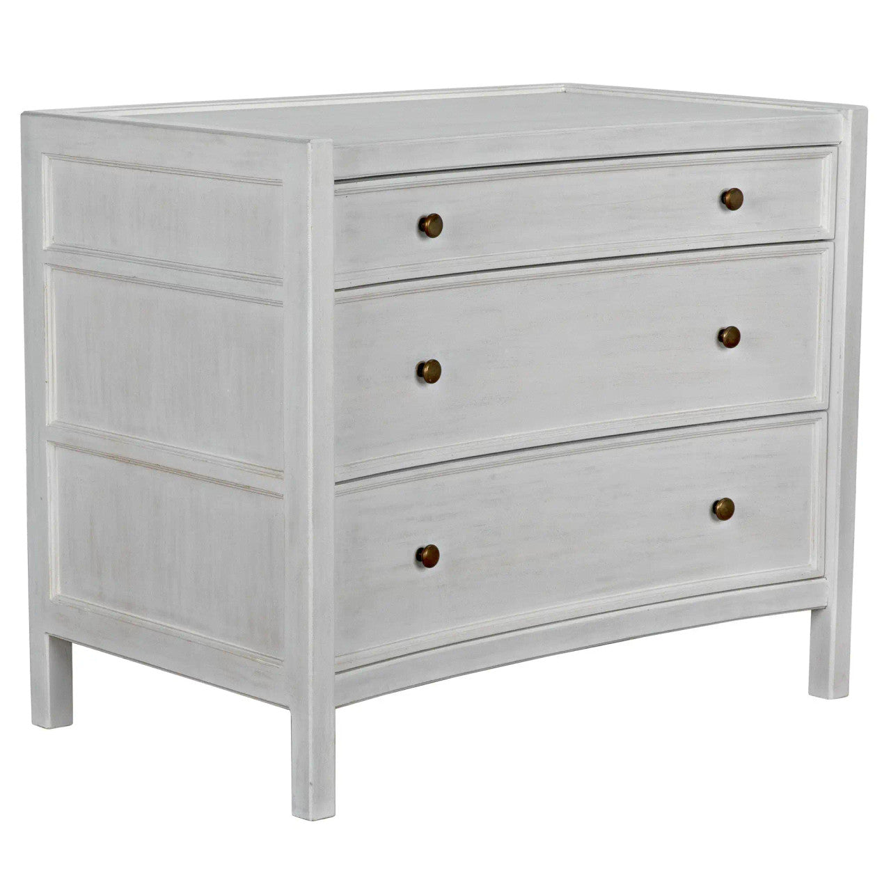 Noir Hampton Side Table,White Wash in White Wash GTAB245WH