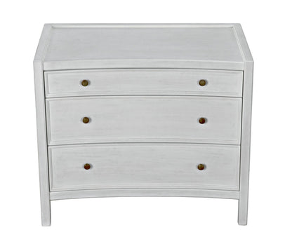 Noir Hampton Side Table,White Wash in White Wash GTAB245WH