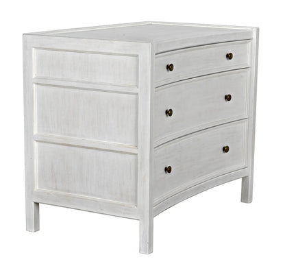 Noir Hampton Side Table,White Wash in White Wash GTAB245WH