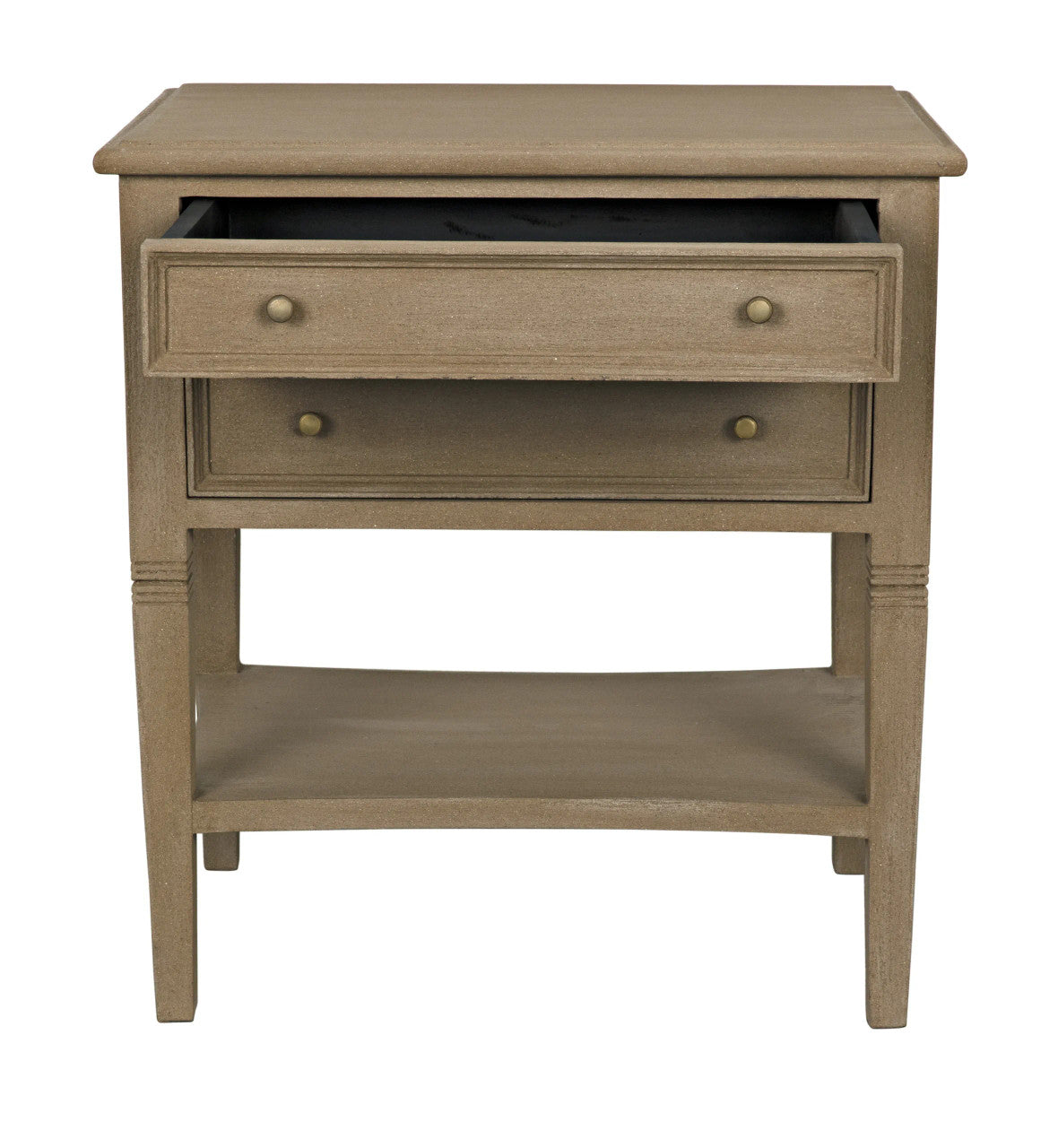 Noir Oxford 2-Drawer Side Table Weathered in Weathered GTAB246WEA