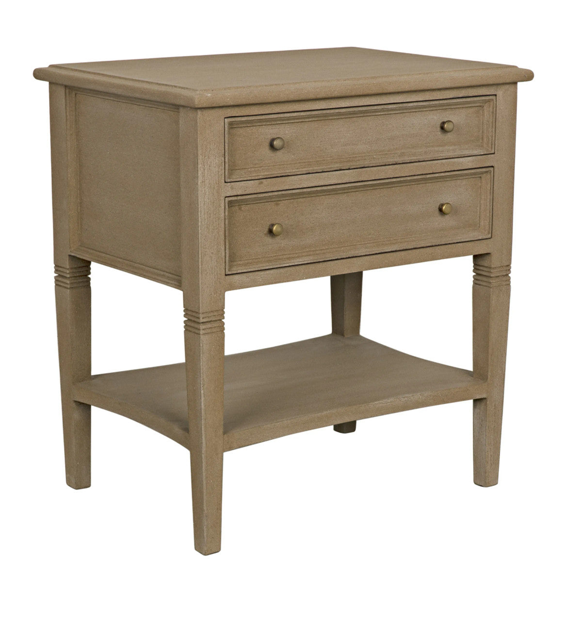 Noir Oxford 2-Drawer Side Table Weathered in Weathered GTAB246WEA