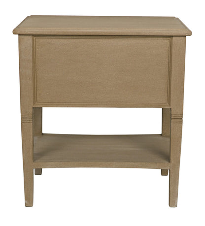 Noir Oxford 2-Drawer Side Table Weathered in Weathered GTAB246WEA