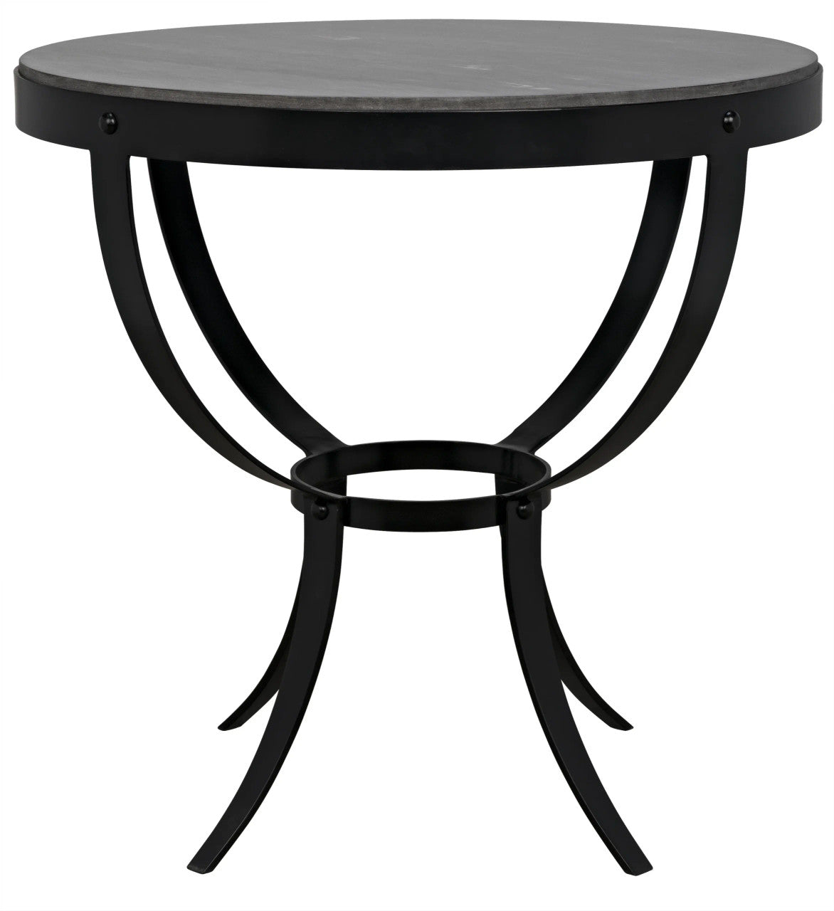 Noir Byron Side Table in Matte Black Base GTAB286-ML