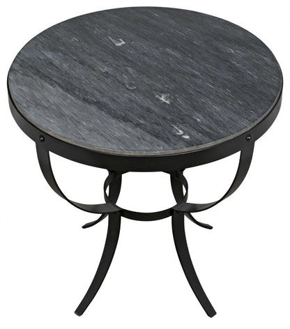 Noir Byron Side Table in Matte Black Base GTAB286-ML