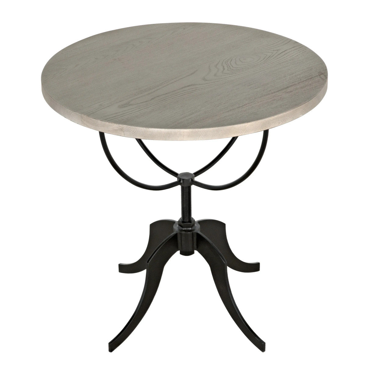 Noir Wine Table with Adjustable Base in Vintage Grey GTAB291VGR