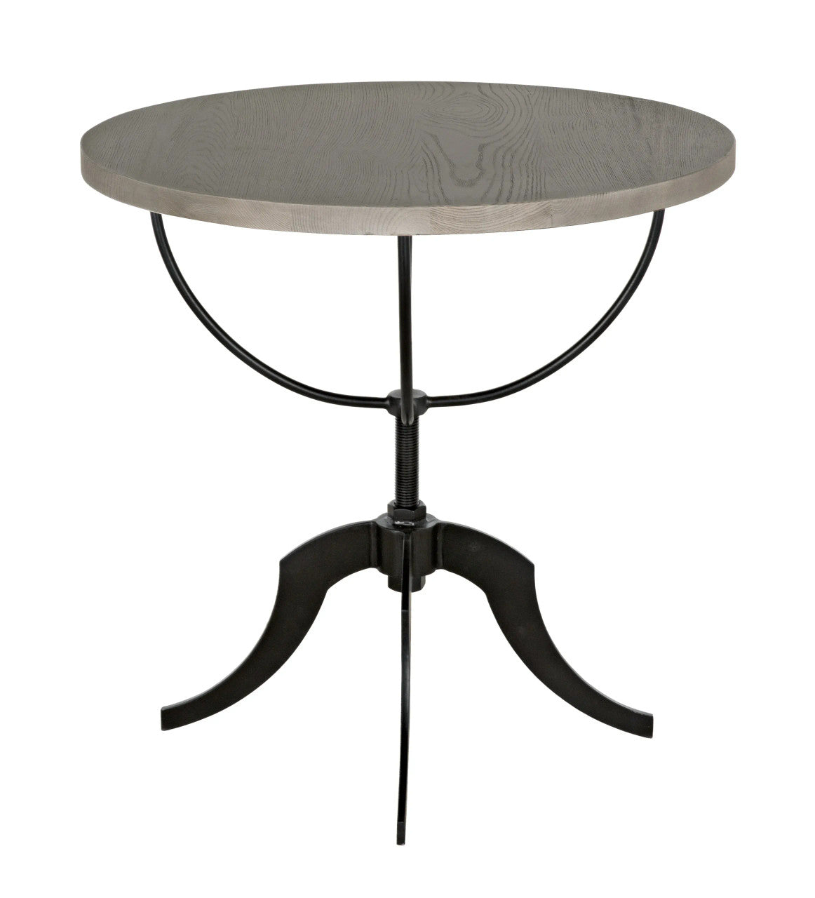 Noir Wine Table with Adjustable Base in Vintage Grey GTAB291VGR