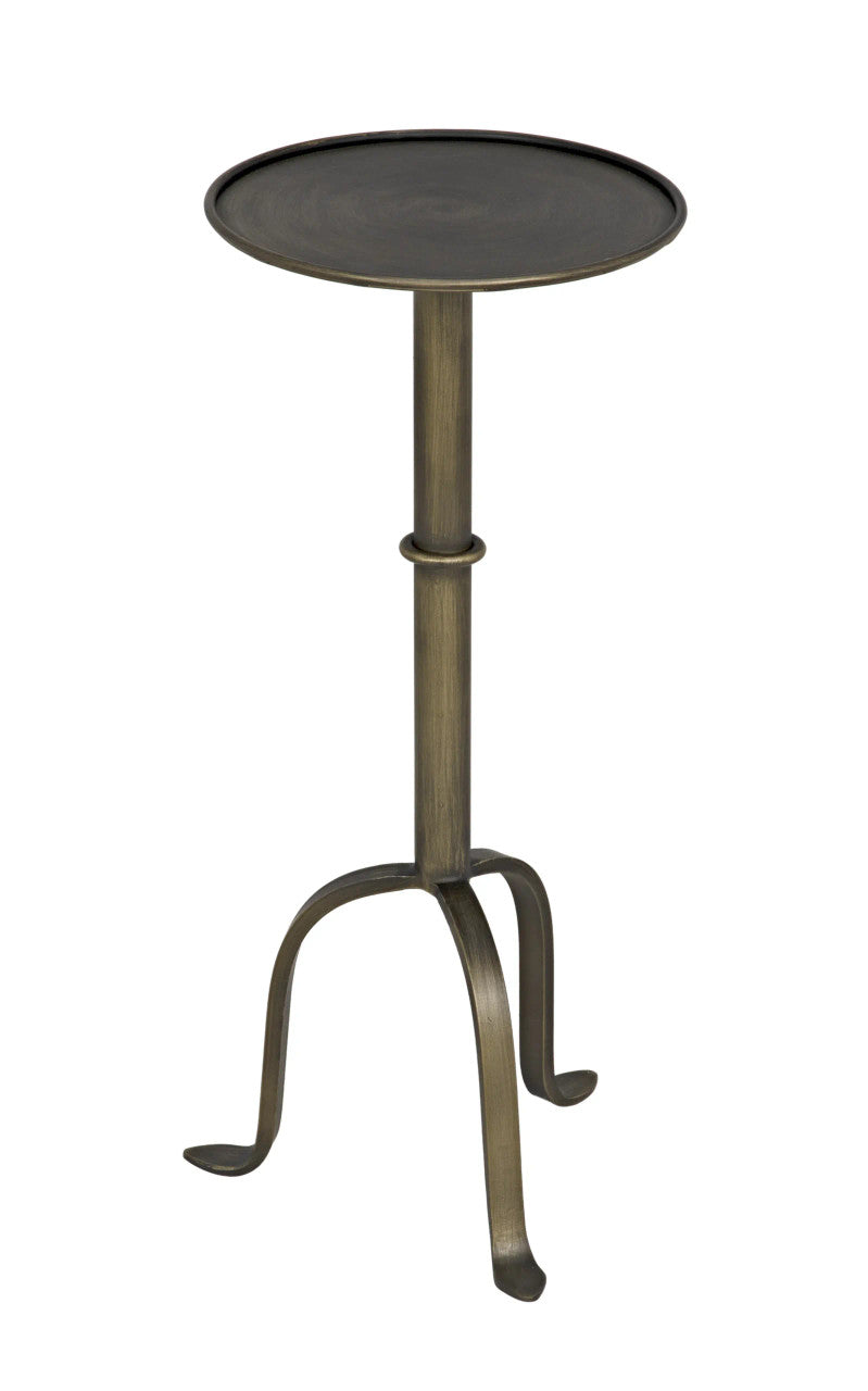 Noir Tini Side Table in Aged Brass GTAB303AB