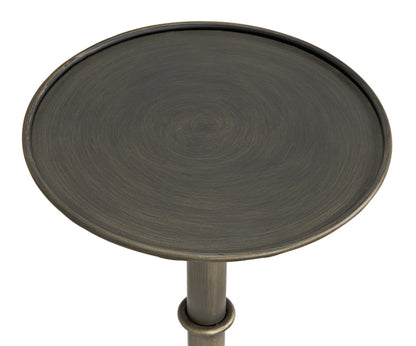 Noir Tini Side Table in Aged Brass GTAB303AB