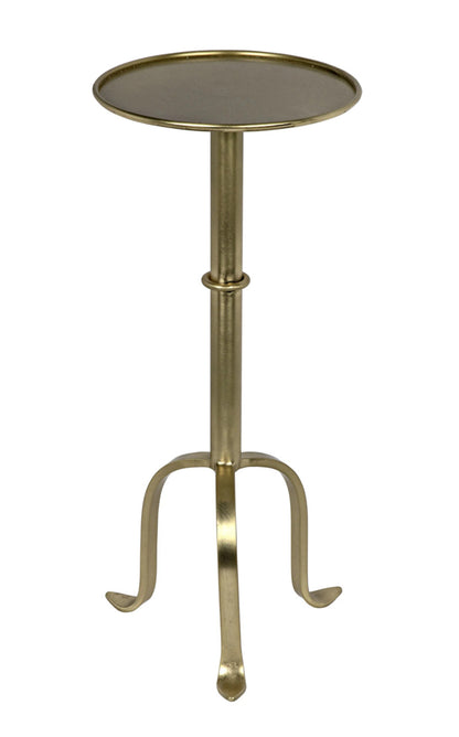 Noir Tini Side Table in Antique Brass GTAB303MB