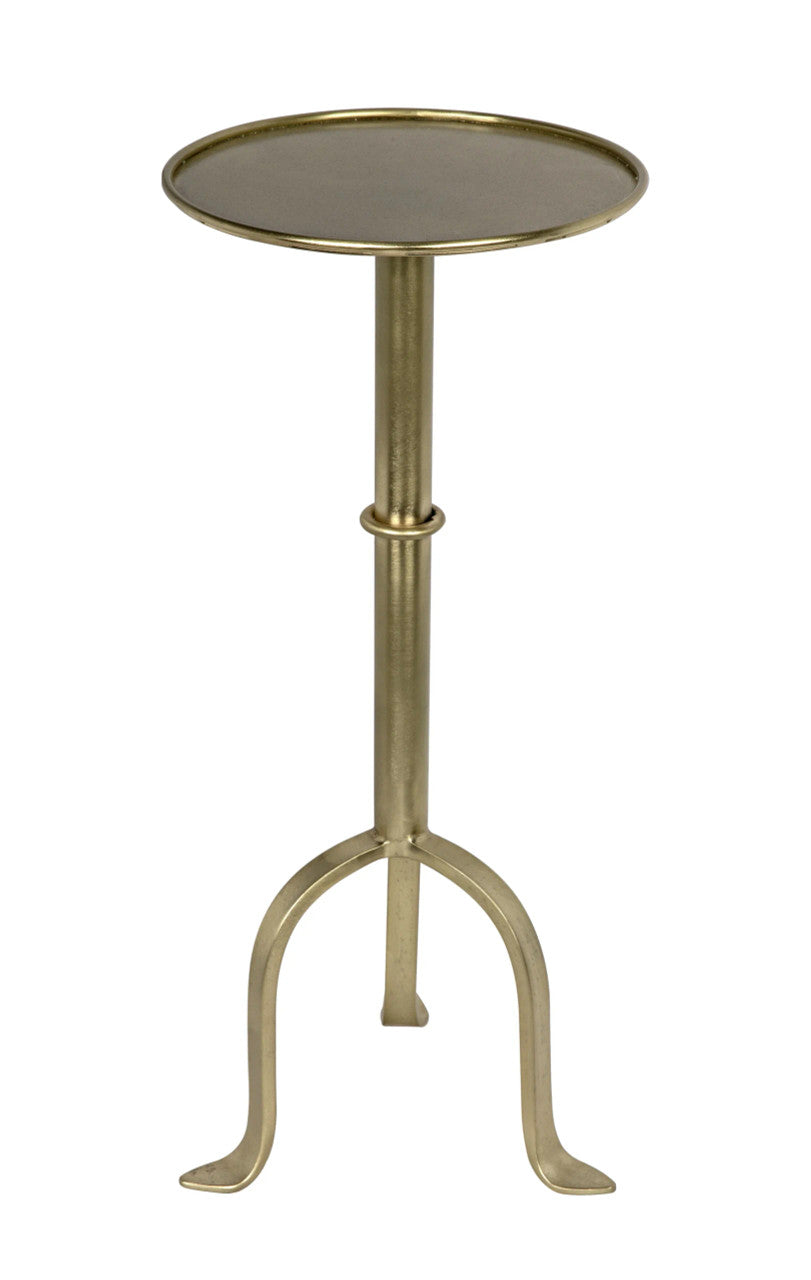 Noir Tini Side Table in Antique Brass GTAB303MB