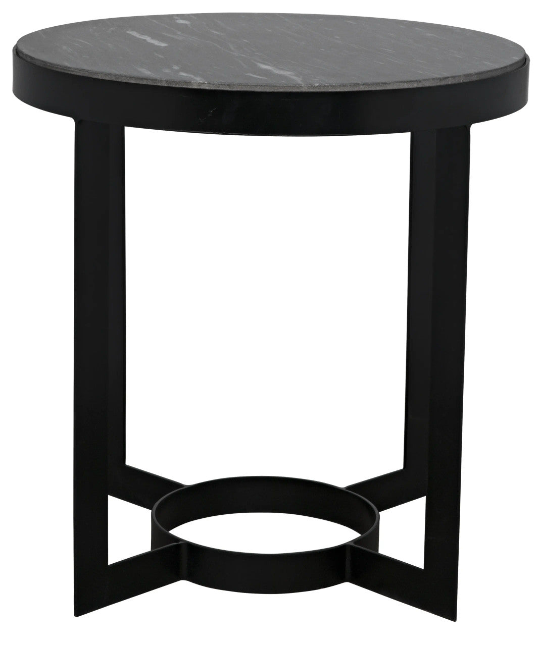 Noir Parker Side Table in Matte Black GTAB333-ML