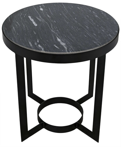 Noir Parker Side Table in Matte Black GTAB333-ML