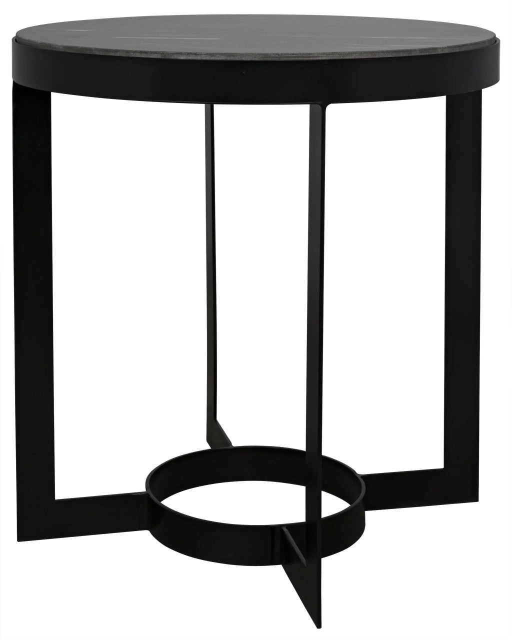 Noir Parker Side Table in Matte Black GTAB333-ML