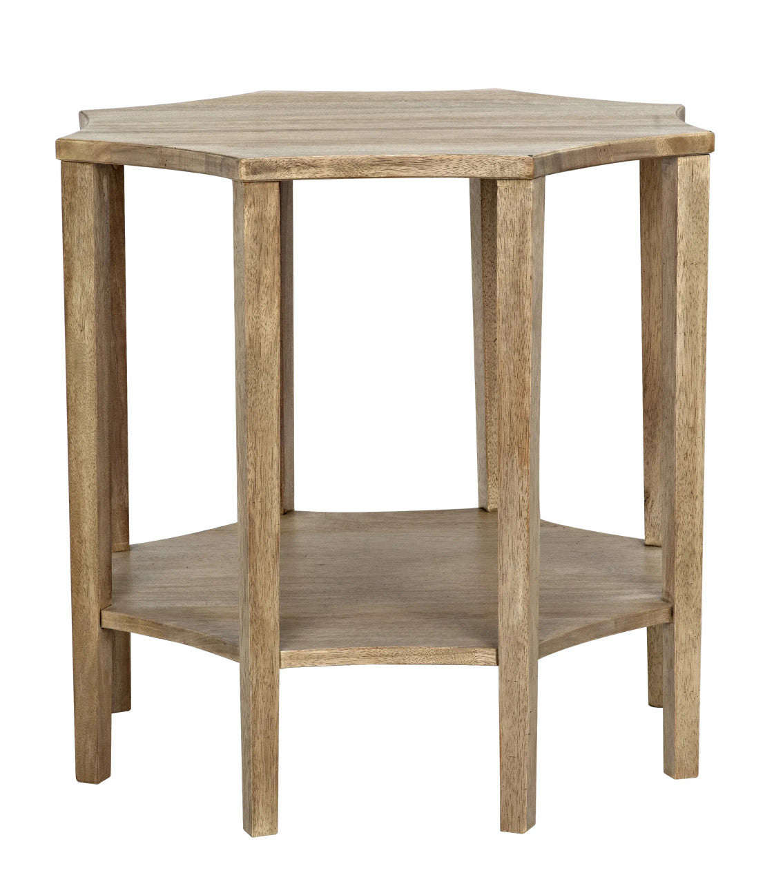 Noir Ariana Side Table in Washed Walnut GTAB335WAW