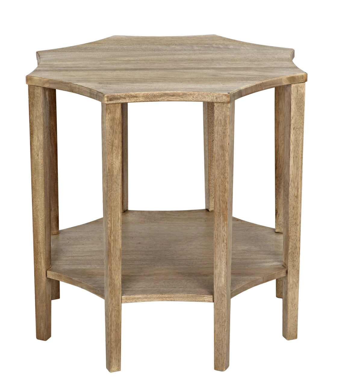 Noir Ariana Side Table in Washed Walnut GTAB335WAW