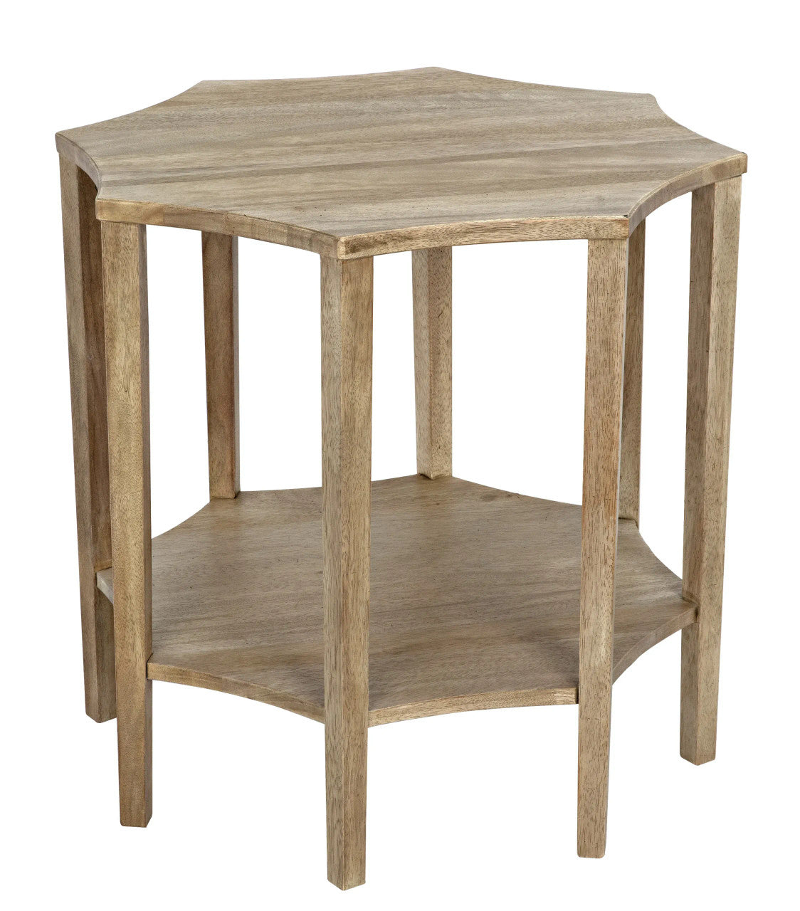 Noir Ariana Side Table in Washed Walnut GTAB335WAW