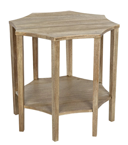 Noir Ariana Side Table in Washed Walnut GTAB335WAW