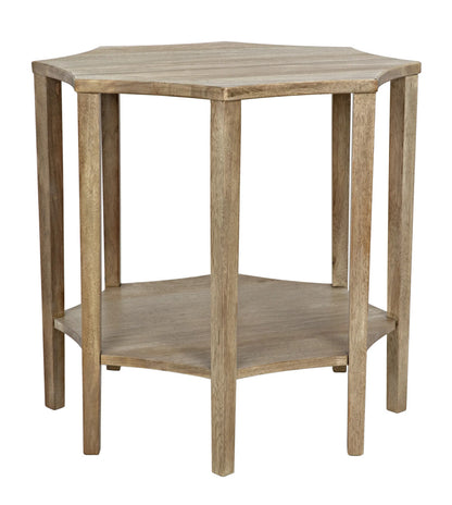 Noir Ariana Side Table in Washed Walnut GTAB335WAW