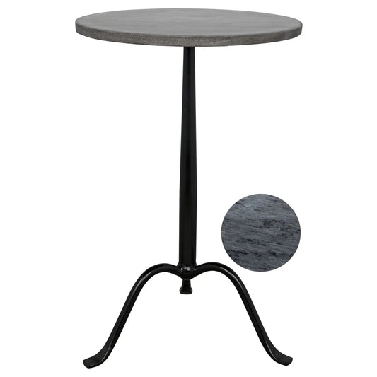 Noir Cosmopolitan Side Table in Matte Black GTAB343-ML