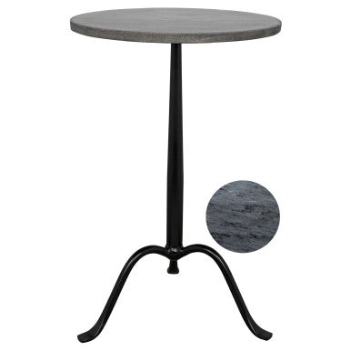 Noir Cosmopolitan Side Table in Matte Black GTAB343-ML