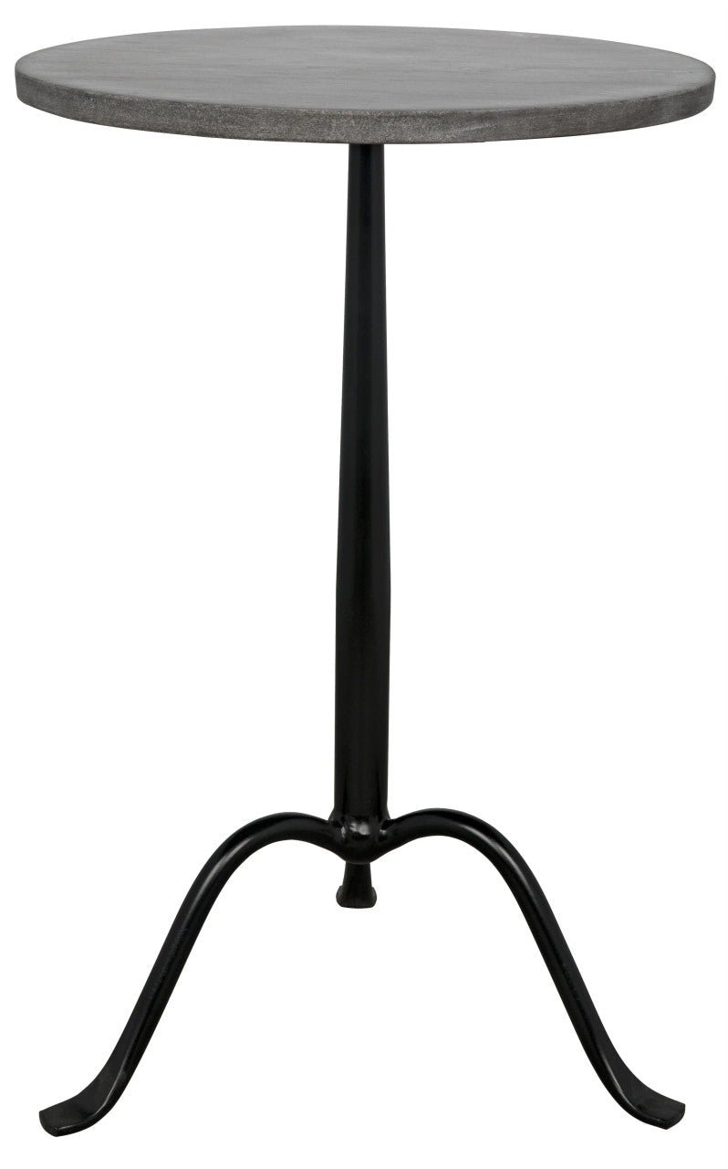 Noir Cosmopolitan Side Table in Matte Black GTAB343-ML