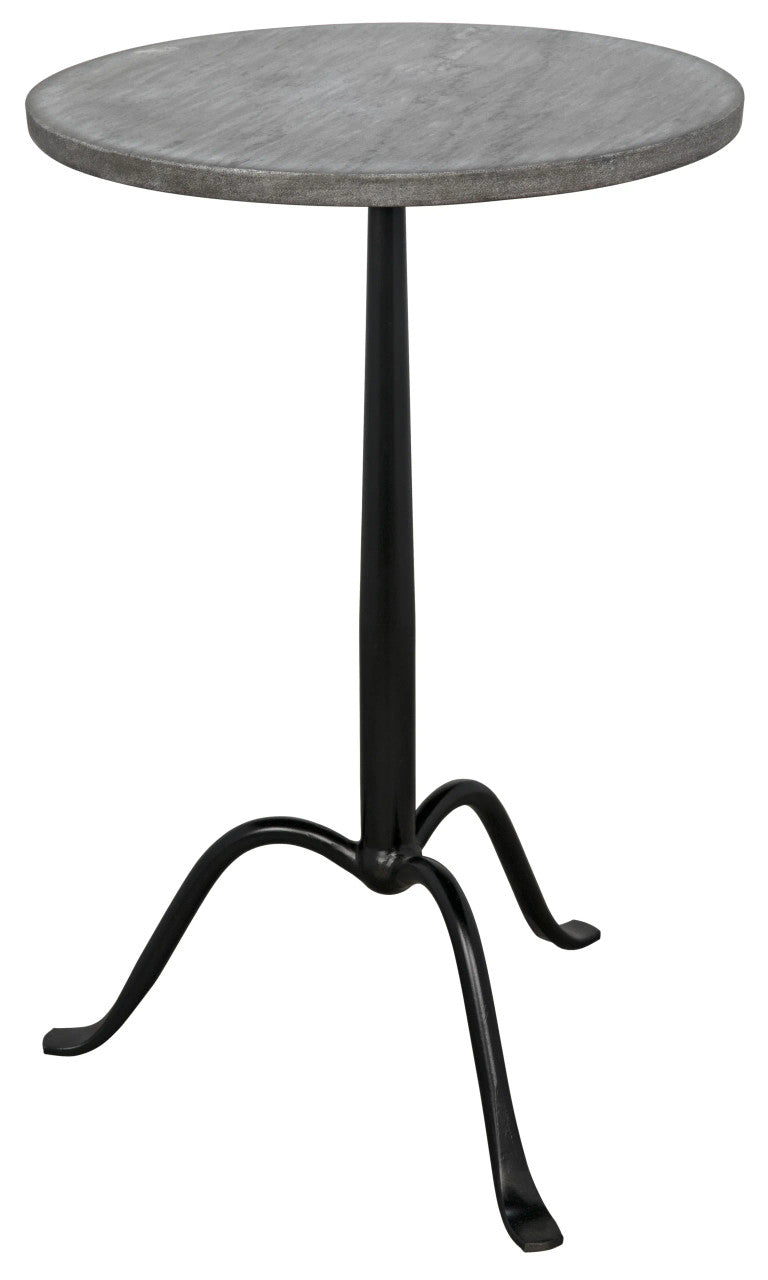 Noir Cosmopolitan Side Table in Matte Black GTAB343-ML