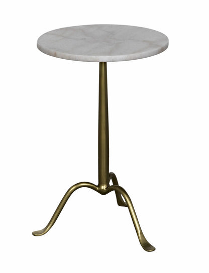 Noir Cosmopolitan Side Table in Antique Brass GTAB343MB