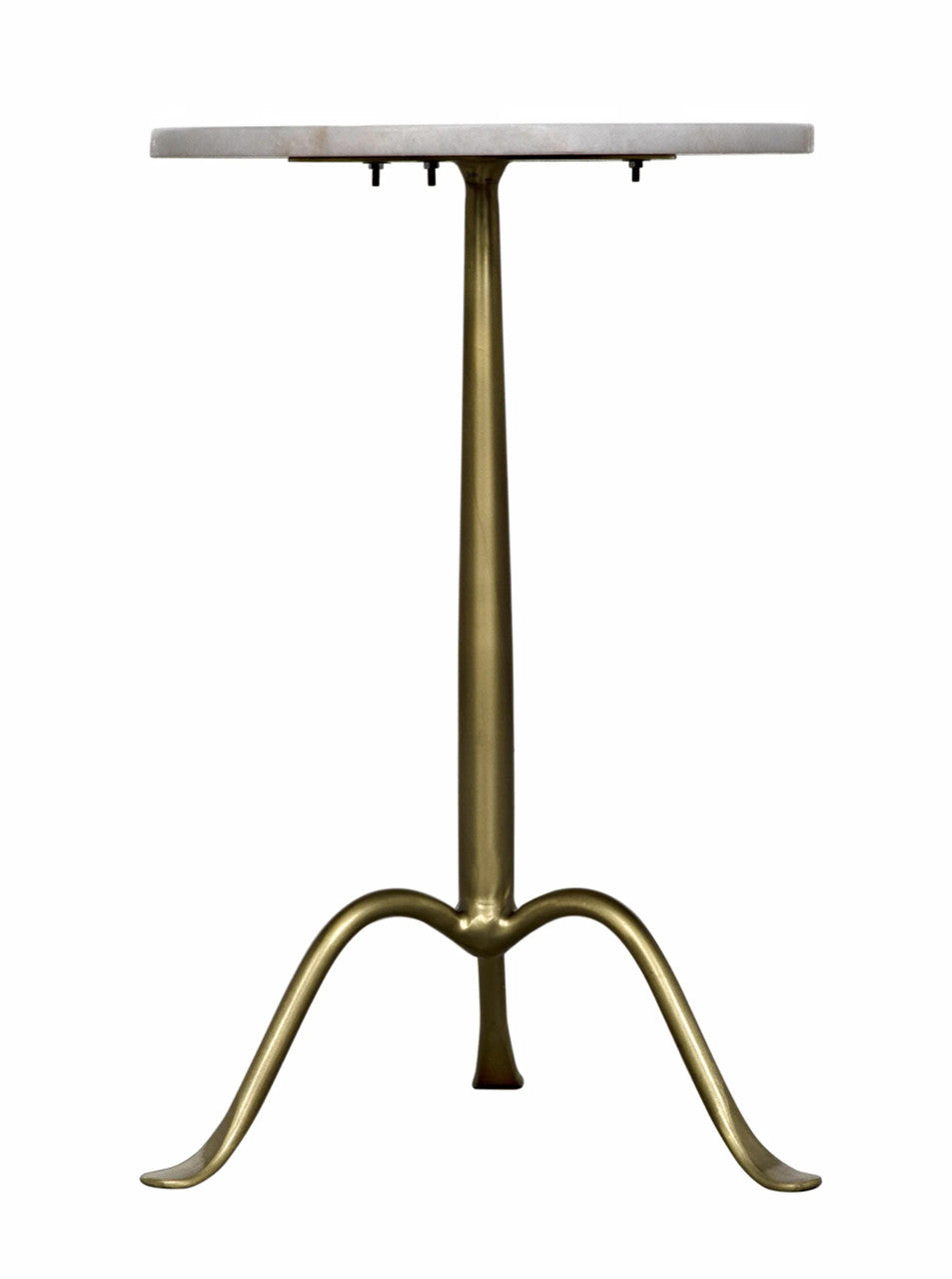 Noir Cosmopolitan Side Table in Antique Brass GTAB343MB