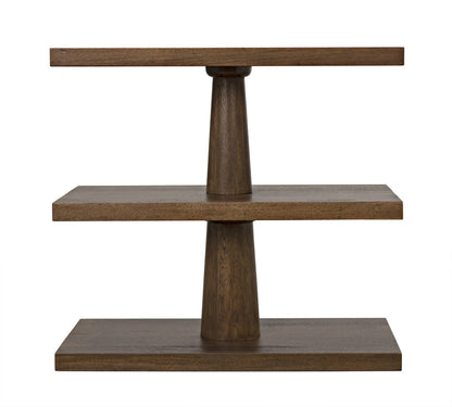 Noir Fatima Side Table in Dark Walnut GTAB382DW