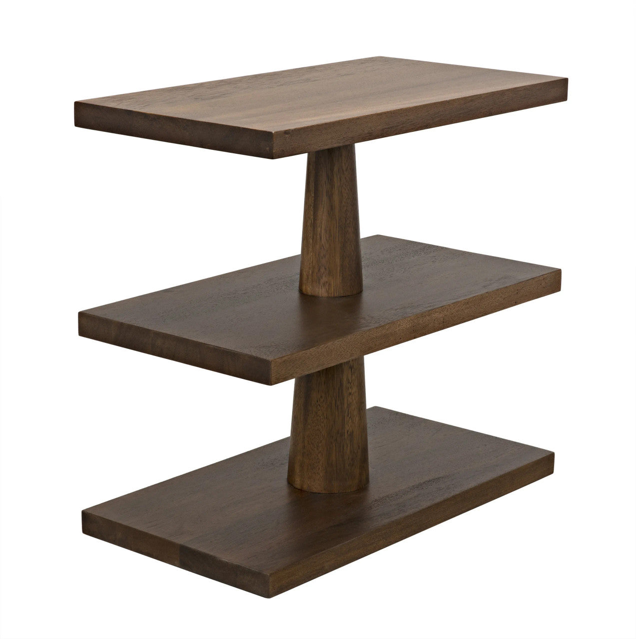 Noir Fatima Side Table in Dark Walnut GTAB382DW