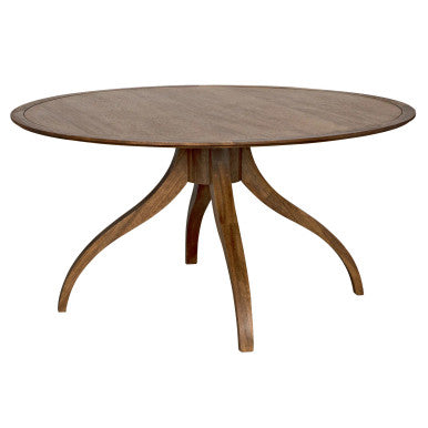 Noir Vera Dining Table in Dark Walnut GTAB495DW