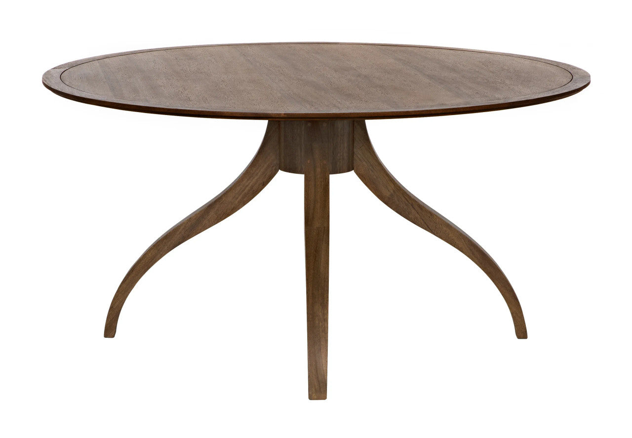 Noir Vera Dining Table in Dark Walnut GTAB495DW