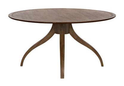 Noir Vera Dining Table in Dark Walnut GTAB495DW