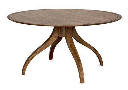 Noir Vera Dining Table in Dark Walnut GTAB495DW