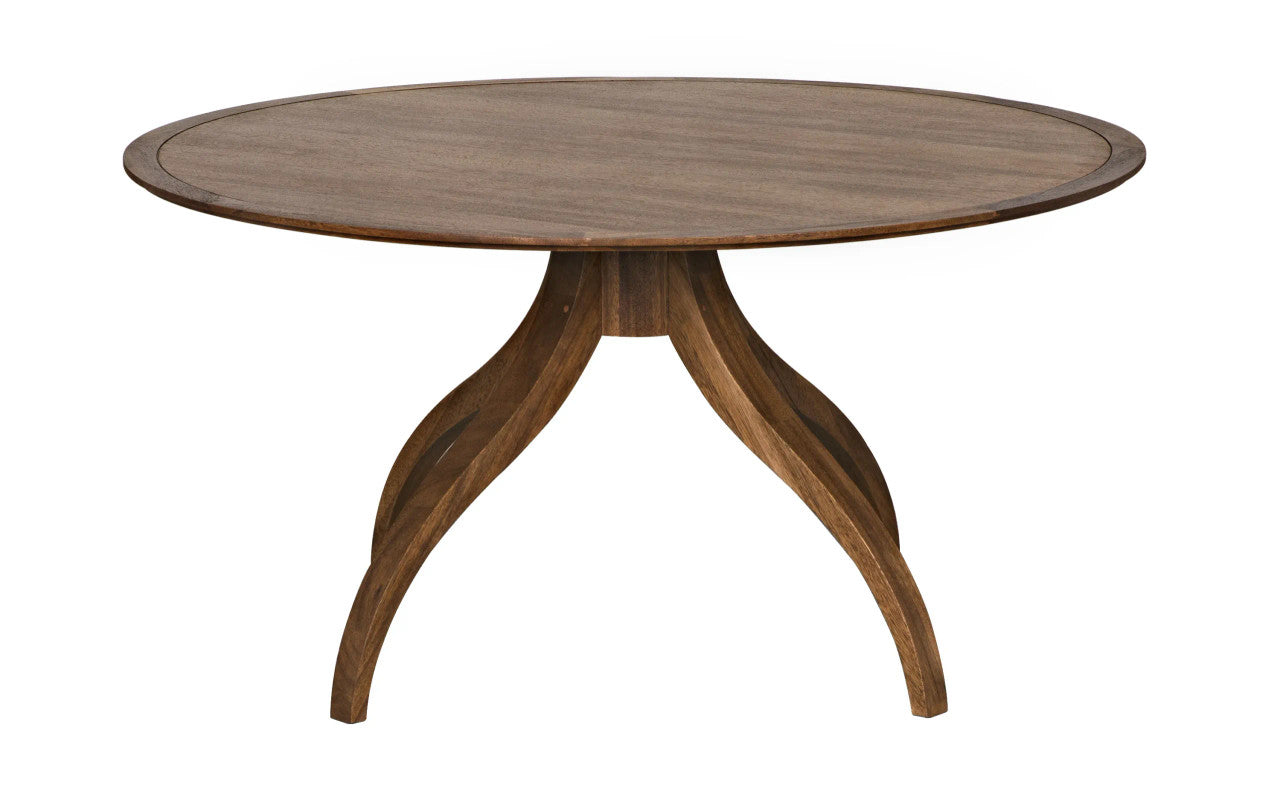 Noir Vera Dining Table in Dark Walnut GTAB495DW