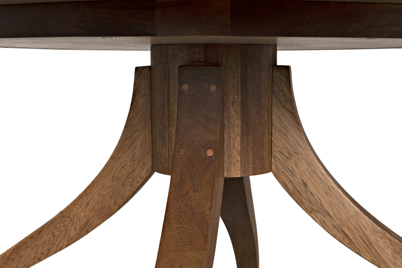 Noir Vera Dining Table in Dark Walnut GTAB495DW