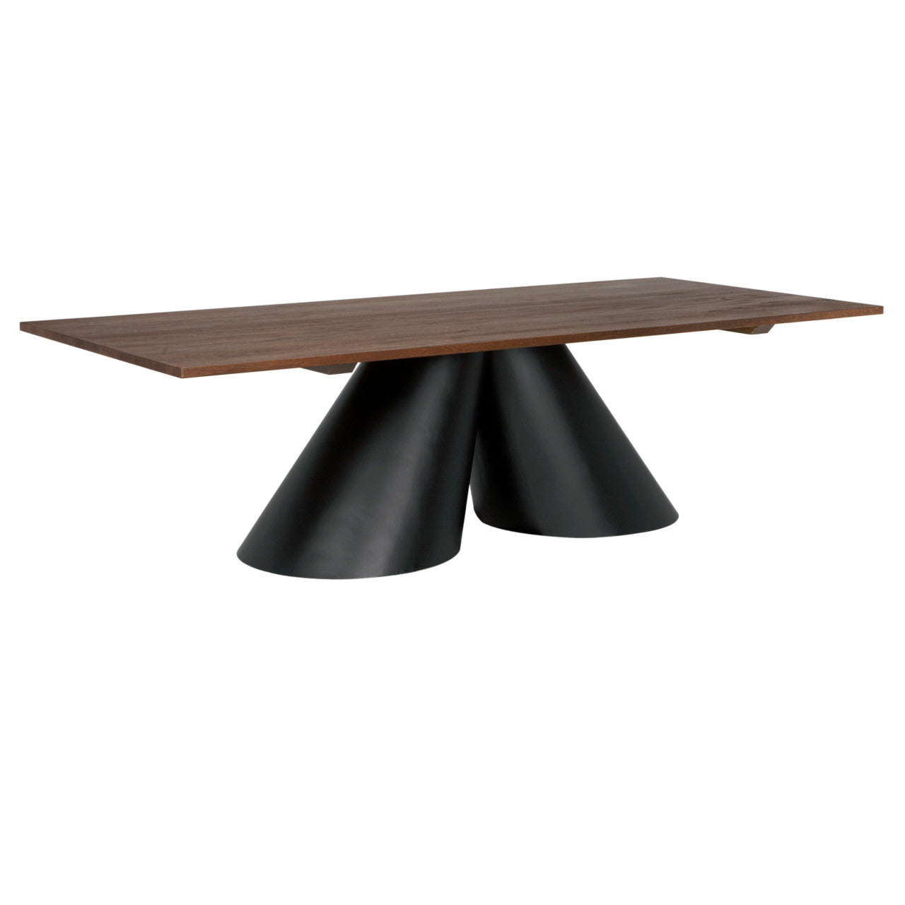 Noir Mason Table in Dark Walnut and Matte Black GTAB5002MTB