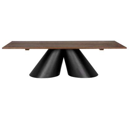 Noir Mason Table in Dark Walnut and Matte Black GTAB5002MTB