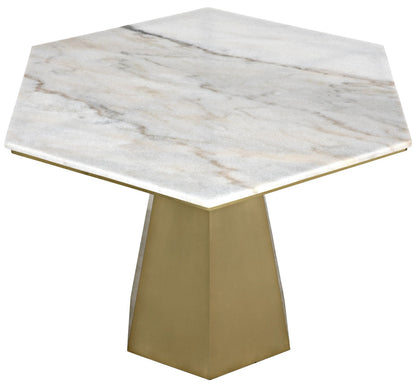 Noir Demetria Table in Antique Brass GTAB500MB